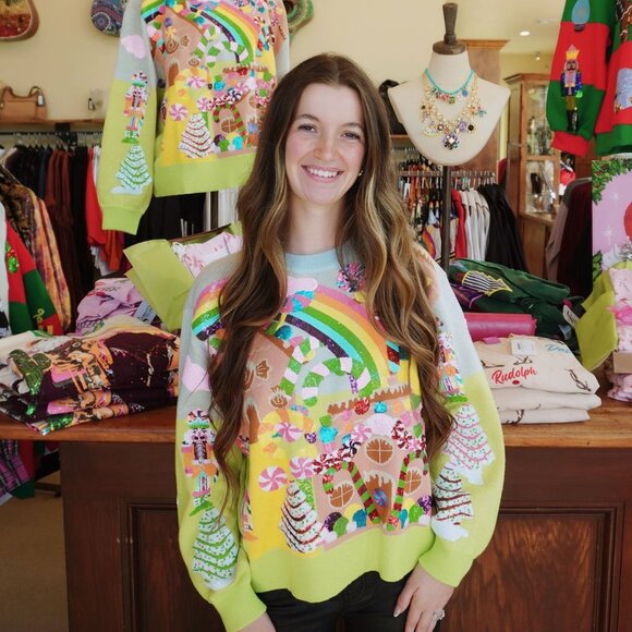 QUEEN OF SPARKLES Sweaters - Candyland Knit Sweater